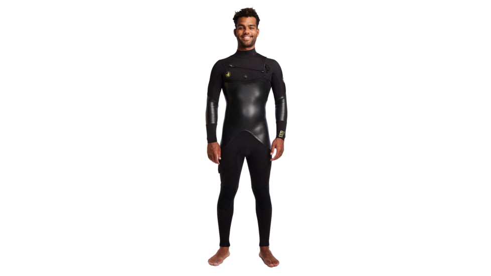Body Glove Mens 5370 3/2mm Chest Zip Fullsuit - Black 183115E5, L, Black, 23118-Black-L