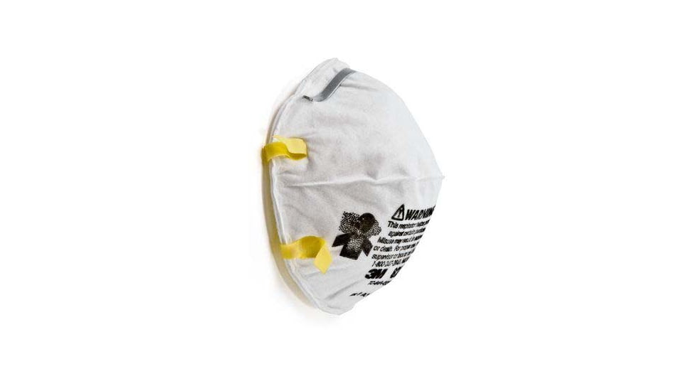 3M Particulate Respiratory Mask, Cup Style, White, Standard Size, Case of 20, N95 3M-8210