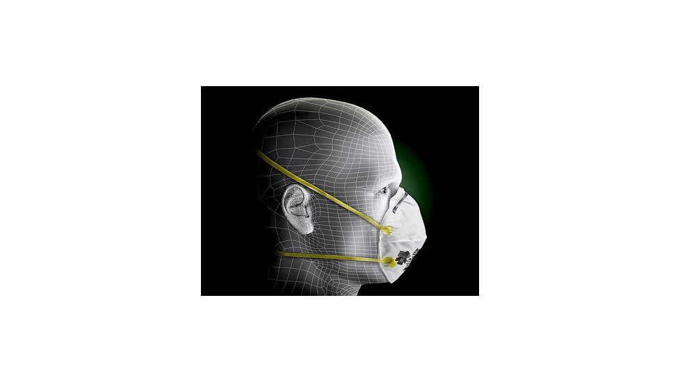 3M Particulate Respiratory Mask, Cup Style, White, Standard Size, Case of 20, N95 3M-8210