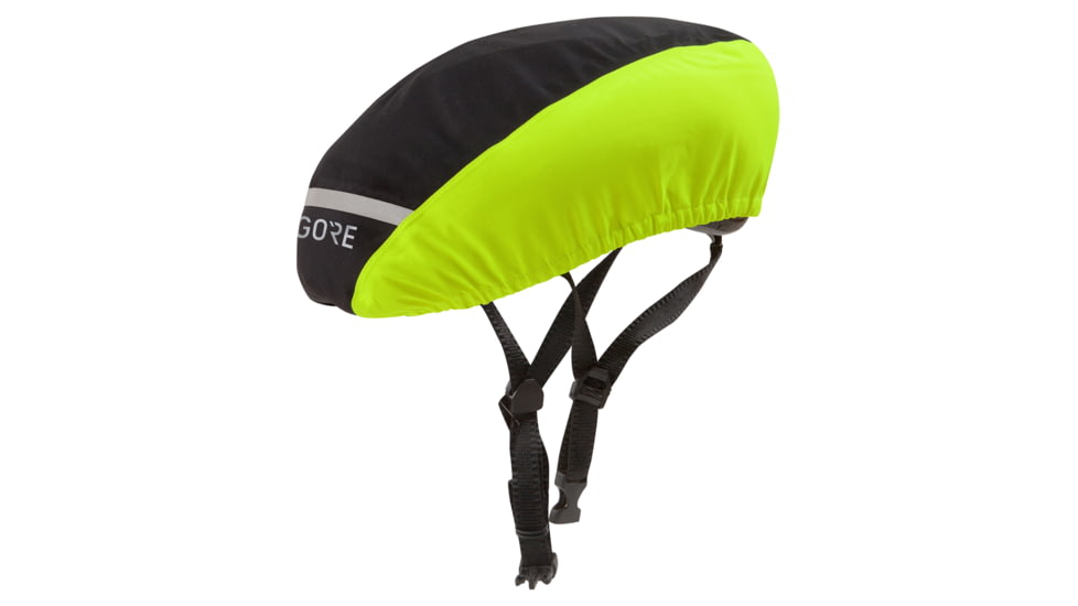 GOREWEAR C3 GORE-TEX Helmet Cover in Black/Neon Yellow Large Waterproof 23060525, 100553-9908-60/64