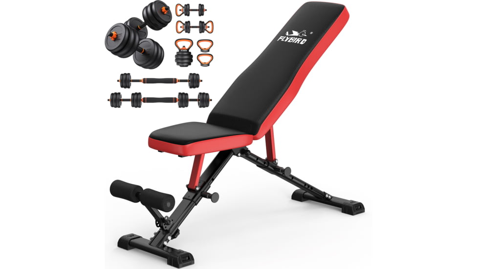 Flybird Fitness Bundle Eco-Friendly Weight SetDumbbells&amp;Comma; Kettlebells&amp;Comma; Etc.&amp; Weight Bench Fb299 2D5487E6, 8151123165442