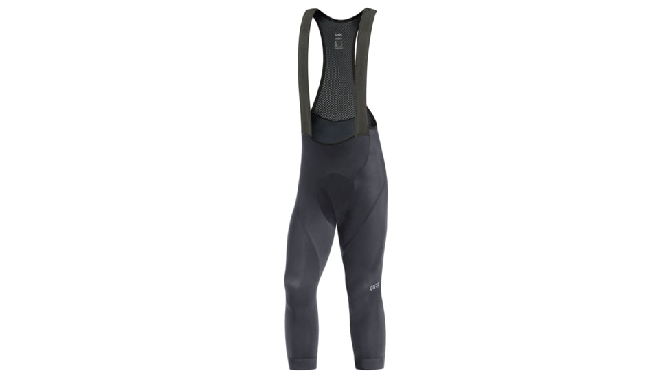 GOREWEAR Mens C3 3/4 Cycling Bib Tights+ in Black Small Form fit 68AA0F7C, 100569-9900-M