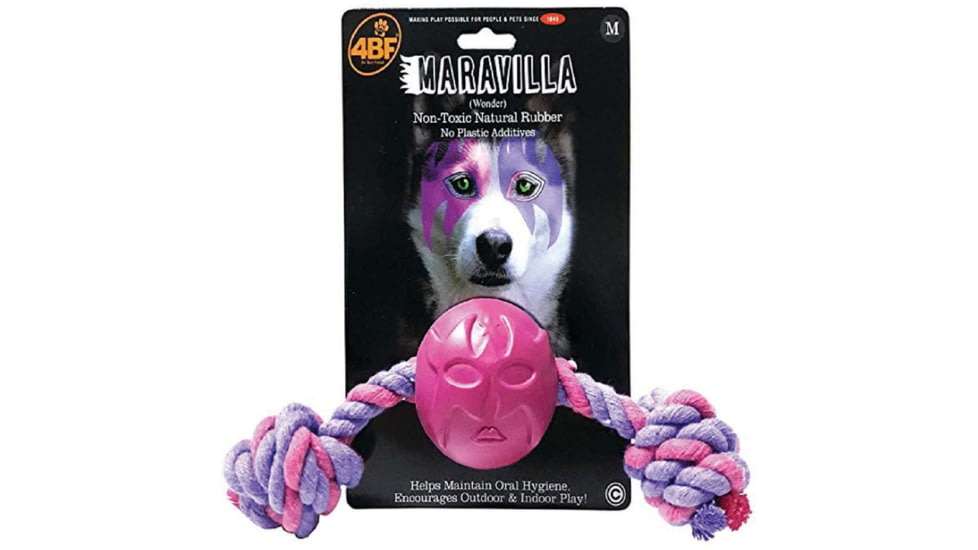 4BF for Best Friends Rope &amp; Ball Toy, Mask Maravilla, Medium, 29943