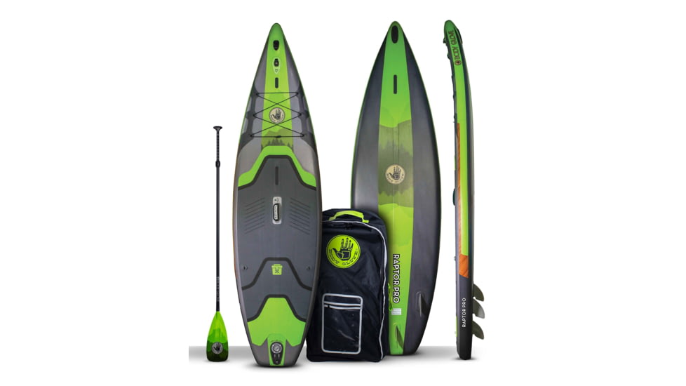 Aquapac Raptor Pro 108 Inflatable Paddle Board - Silver/Forest 103A3877, 10 ft 8 in, Silver/Forest, ISUPRAPTPRO22U-314-10/FT/8/IN