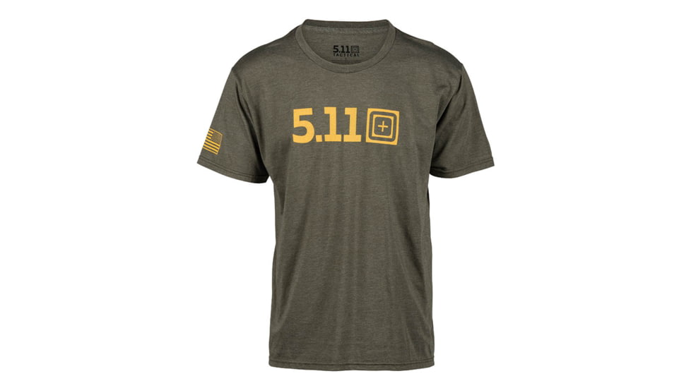 5.11 Tactical Legacy Pop T-Shirt - Mens, Medium, Military Green Heather, 41191AACF-223-M