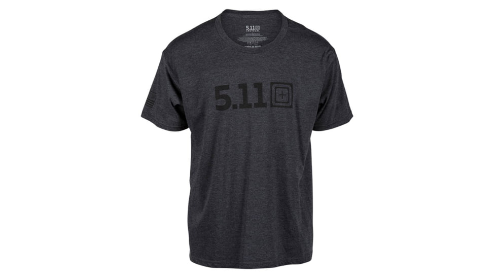 5.11 Tactical Legacy Tonal T-Shirt - Mens, Large, Charcoal Heather, 41191AAFF-035-L