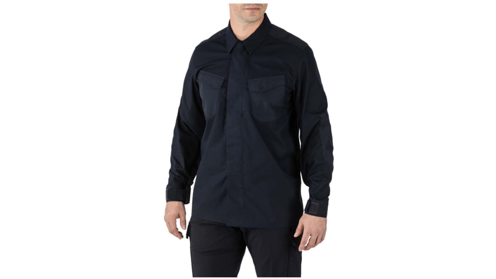5.11 Tactical Quantum TDU FD Long Sleeve Shirt - Mens, Dark Navy, Extra Small, 72524-724-XS-R