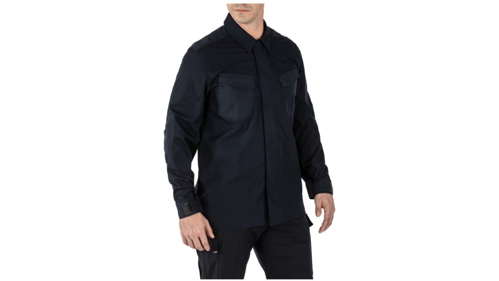 5.11 Tactical Quantum TDU FD Long Sleeve Shirt - Mens, Dark Navy, Extra Small, 72524-724-XS-R