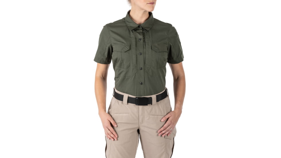 5.11 Tactical Stryke Short Sleeve Shirt - Women's, TDU Green, M, 61325-190-M