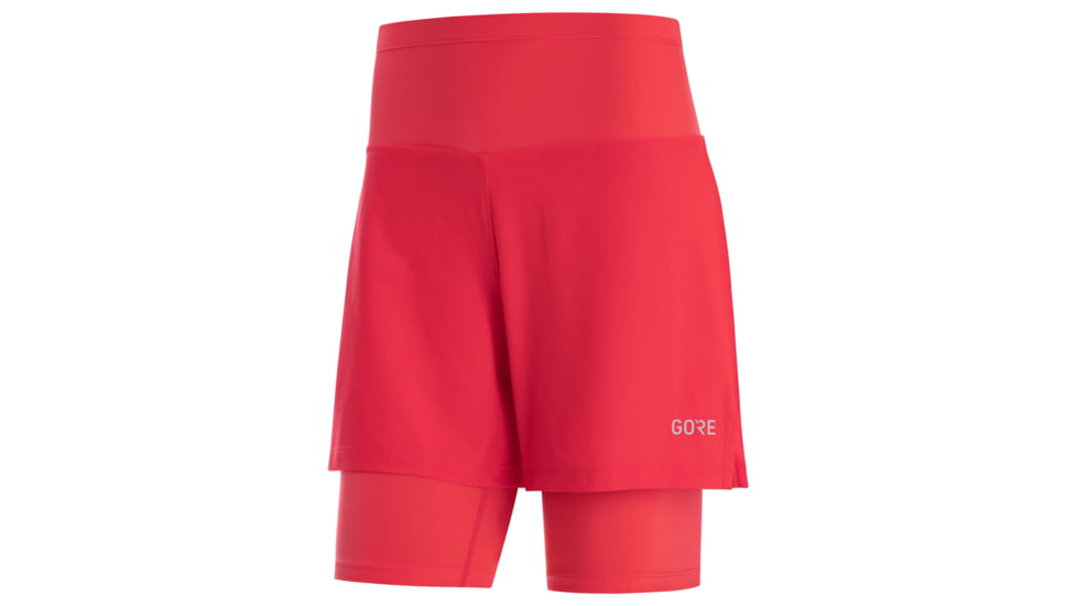 GOREWEAR R5 Womens 2in1 Running Shorts in Hibiscus Pink Large 12-14 Slim fit B813F705, 100623-AK00-42