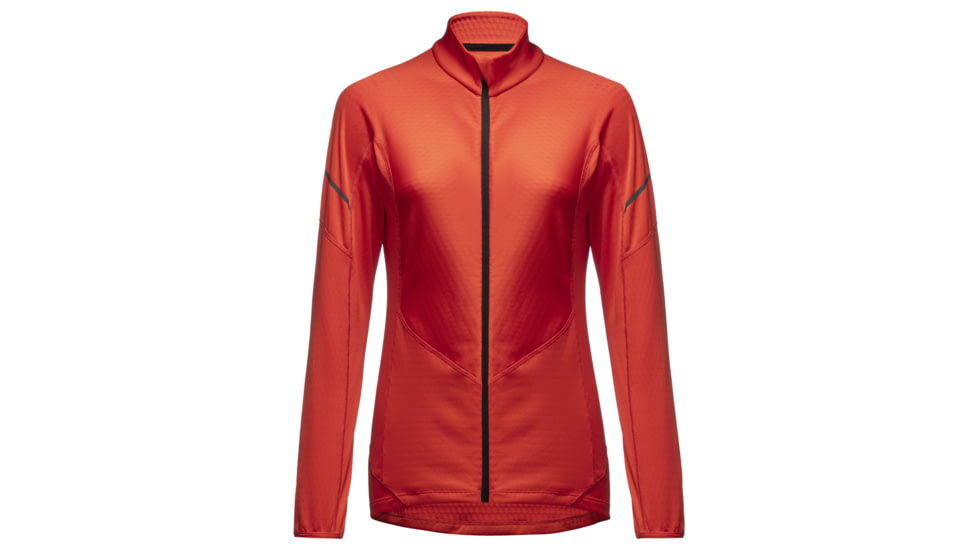 GOREWEAR Womens M Thermo Long Sleeve Zip Running Shirt in Fireball 2XS Slim fit 55C50B26, 100533-AY00-34