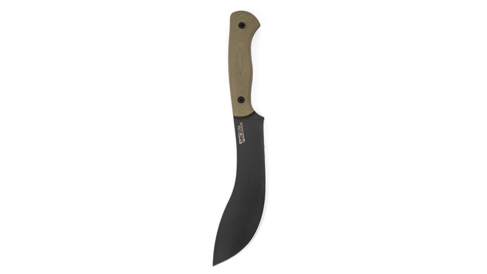 Montana Knife Company Beartooth Pro Skinning Fixed Blade Knives, 6.125 inch, 52100 Ball Bearing Steel, Parkeized Finish, G-10 Handle, Olive, 10.5 inch, MKC-000328