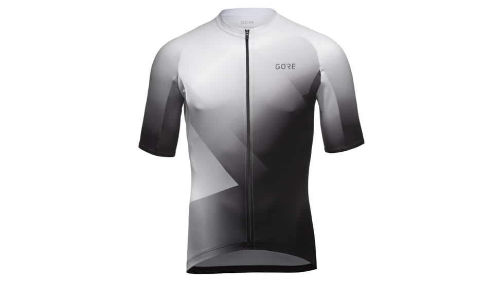 GOREWEAR Fade Cycling Jersey Mens in White/Black XL Form fit 65B6272B, 100769-0199-XXL