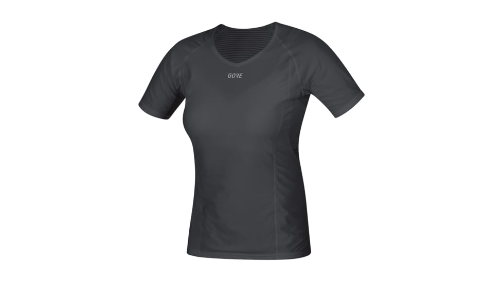GOREWEAR Womens M WINDSTOPPERR Base Layer Shirt in Black XS 0-2 Form fit Windproof 2FB4A42C, 100021-9900-36