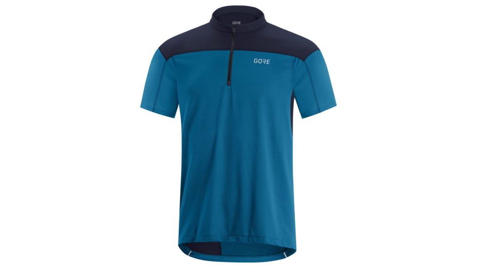 GOREWEAR Mens C3 Zip Cycling Jersey in Sphere Blue/Orbit Blue 2XL Regular fit 35738009, 100583-AZAU-XXXL