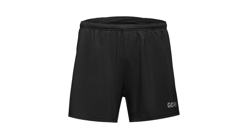 GOREWEAR Mens R5 5 Inch Running Shorts in Black Small Slim fit 2A3BFE2E, 100619-9900-M