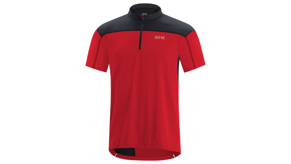GOREWEAR Mens C3 Zip Cycling Jersey in Red/Black XL Regular fit 26C49F2C, 100583-3599-XXL