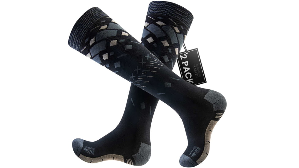 Outdoor Master Snowboard Socks, Natural, One Size, snwbard-scks-cttn