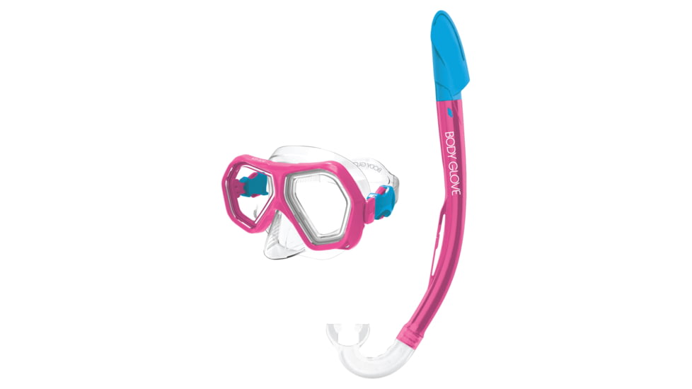Body Glove Kids Mischief Mask/Snorkel Combo - Pink/Aqua 54B486CC, Kids, Pink/Aqua, 21035CMB-PA-Pink-Aqua-Kids