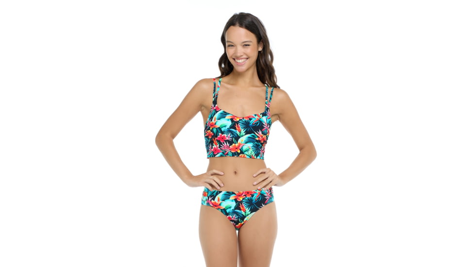 Body Glove Colola Mel Crop Top - Colola / Black 866D97D2, L, Colola / Black, 39-634218-Colola-Black-L