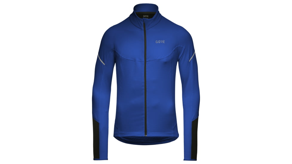 GOREWEAR Mens M Thermo Long Sleeve Zip Running Shirt in Ultramarine Blue/Black XL Slim fit 3AF31C8B, 100529-BL99-XXL