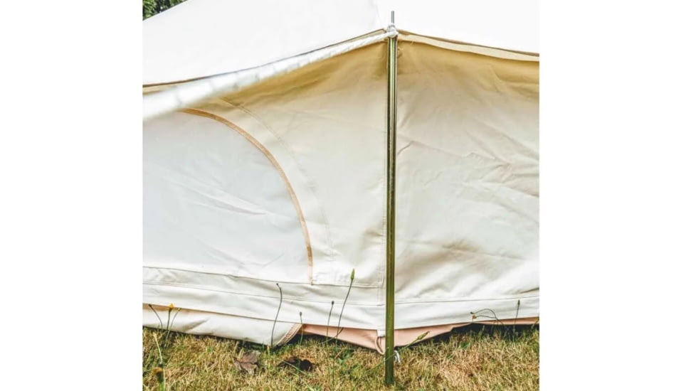 Life Intents Wall Pole Set Outside Of Bell Tent, sidewall-pole-set-metal