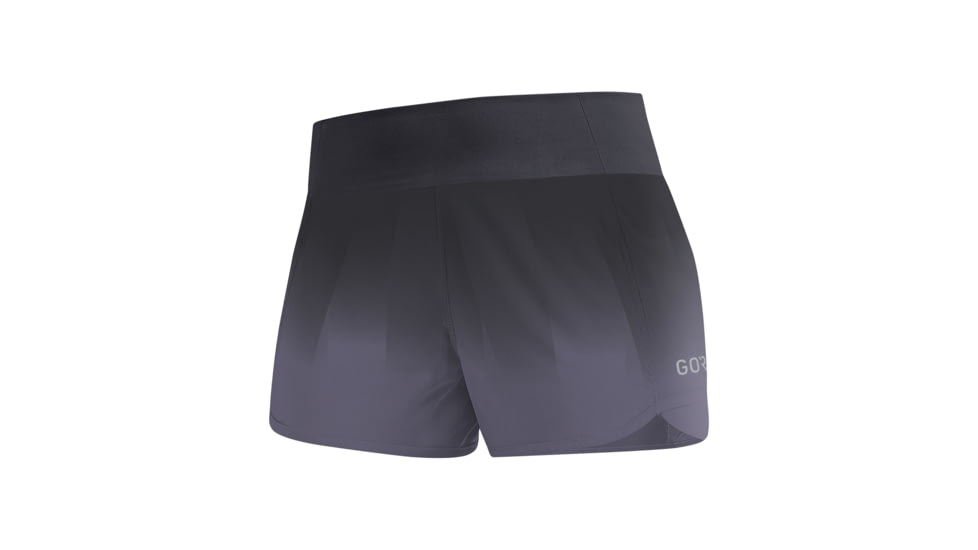 GOREWEAR R5 Womens Light Running Shorts in Graystone/Black Small 4-6 Form fit 98BA6004, 100005-BC99-38