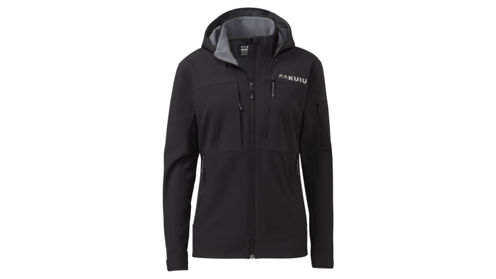 KUIU Womens Guide PRO Hooded Hunting Jacket in Black Size XL 466BCE36, Black, XL, Nylon, Adult, Female, 7617825931422