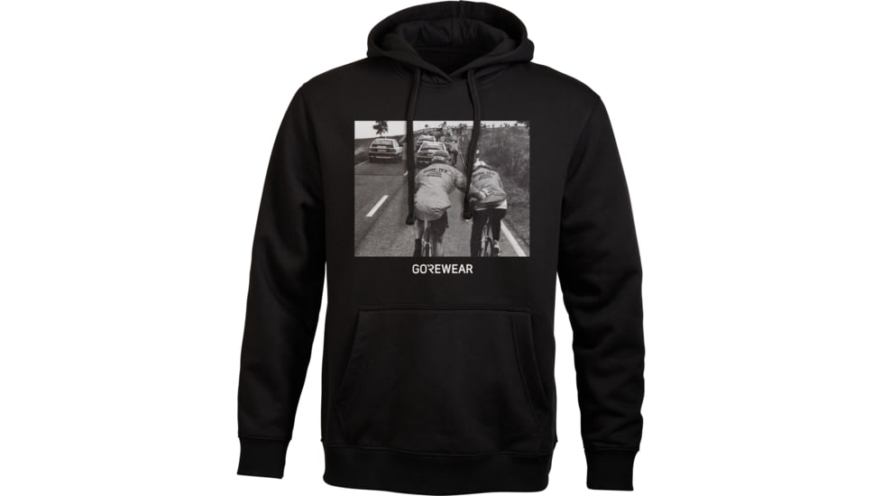 Gorewear Mens GOREWEAR Heritage Hoodie in Black Medium Regular fit 57275567, 101654-CG00-L