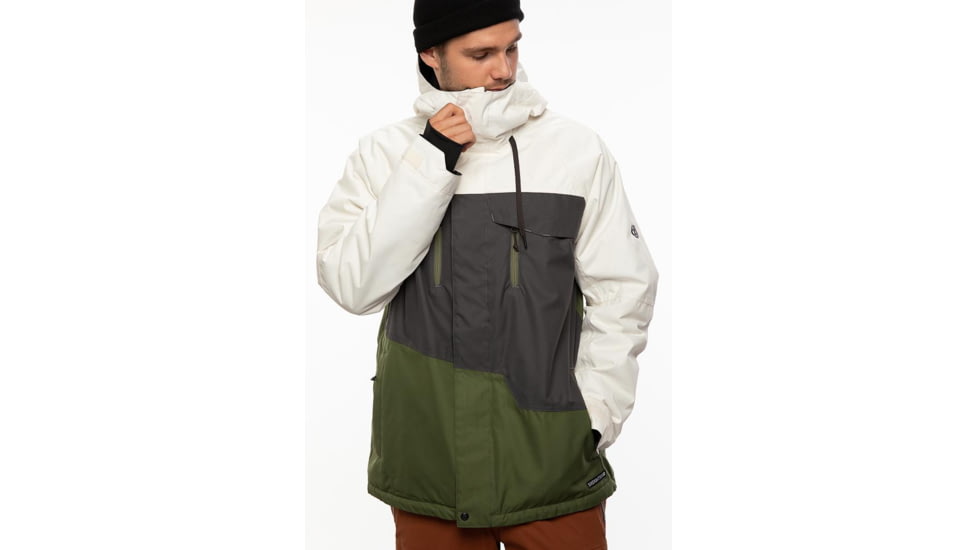 686 Geo Insulated Jacket - Mens, Birch Wash Colorblock, Extra Large, M0W113-BRCH-XL