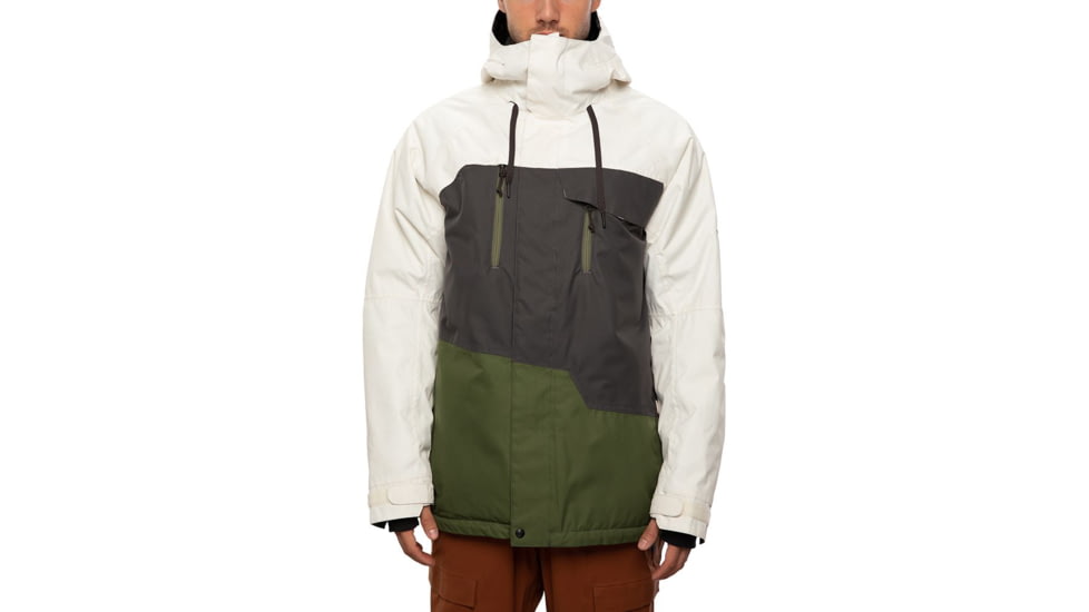 686 Geo Insulated Jacket - Mens, Birch Wash Colorblock, Extra Large, M0W113-BRCH-XL