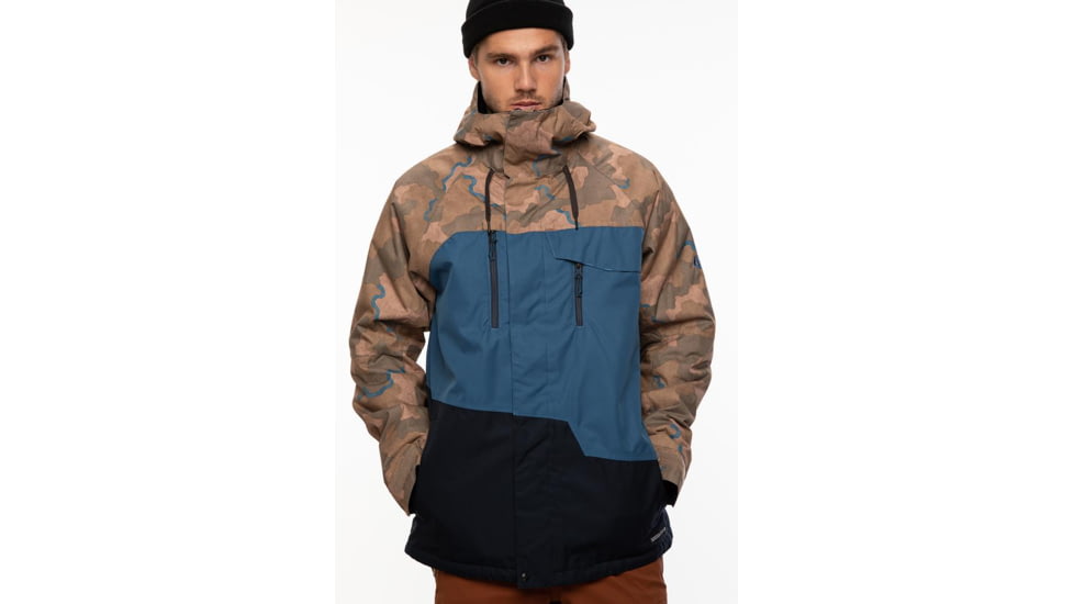 686 Geo Insulated Jacket - Mens, Blue Storm Colorblock, Medium, M0W113-BSTR-M