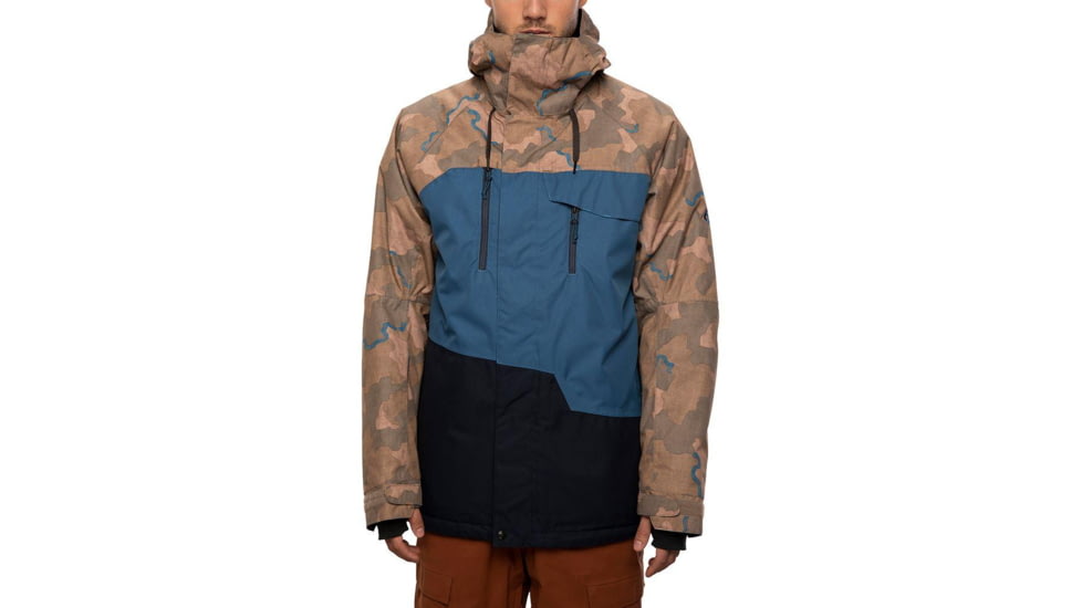 686 Geo Insulated Jacket - Mens, Blue Storm Colorblock, Medium, M0W113-BSTR-M