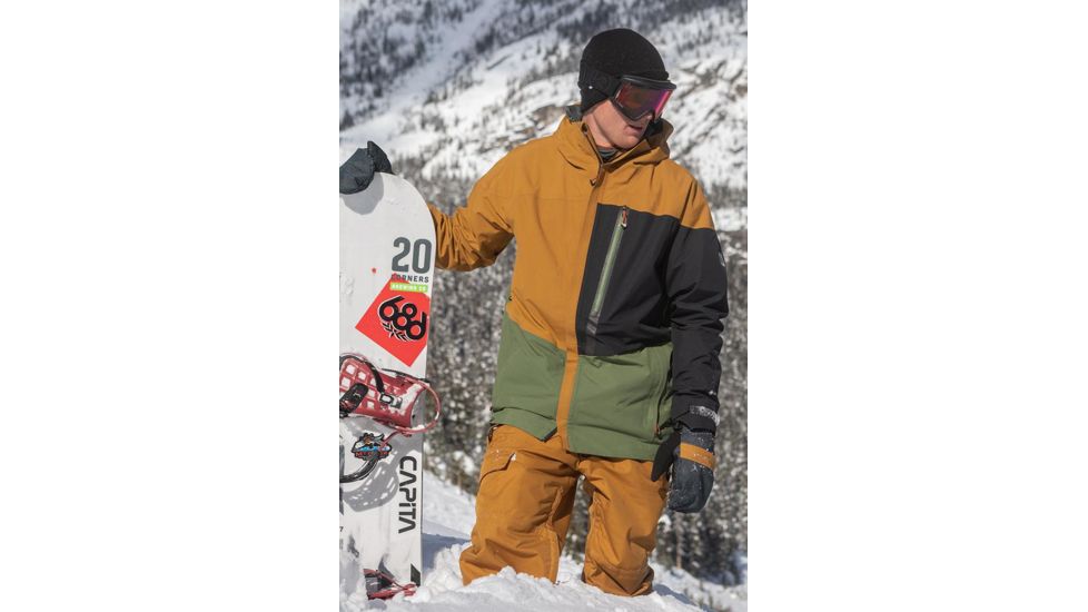 686 Gore-Tex Gt Jacket - Mens, Golden Brown Colorblock, Extra Large, L9W104-GLDB-XL