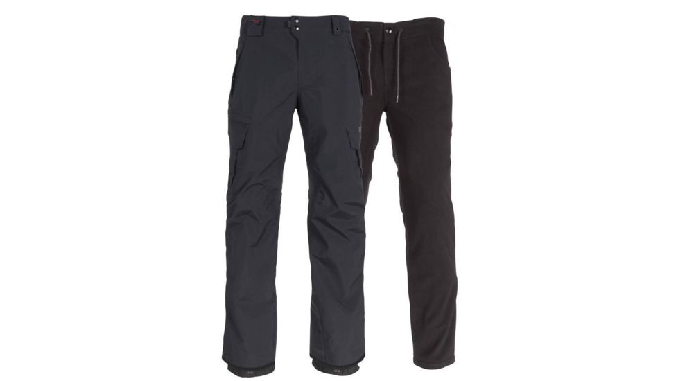 686 Gore-Tex Smarty 3-In-1 Cargo Pant - Mens, Black, Medium, KCR214-BLK-M