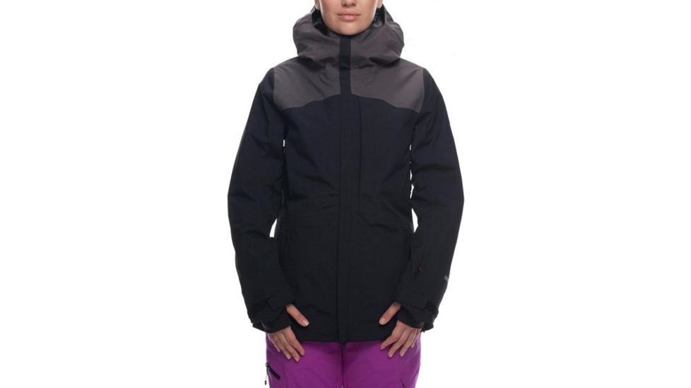686 Gore-Tex Wonderland Insulated Jacket - Womens, Black Colorblock, Small, L8W301-BLK-S