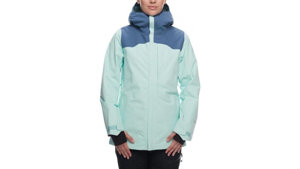 686 Gore-Tex Wonderland Insulated Jacket - Womens, Seaglass Colorblock, Medium, L8W301-SGLS-M