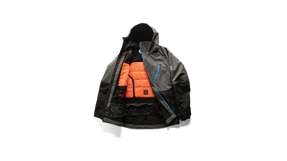 686 Hydra Thermagraph Jacket - Mens, Charcoal Heather Colorblock, Small, L9W107-CHA-S