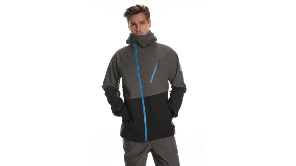 686 Hydra Thermagraph Jacket - Mens, Charcoal Heather Colorblock, Small, L9W107-CHA-S
