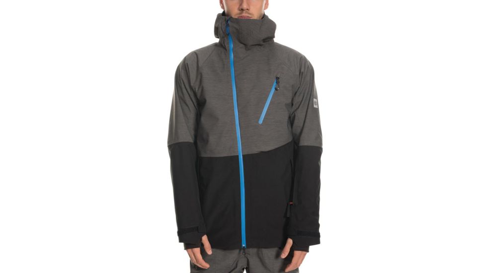 686 Hydra Thermagraph Jacket - Mens, Charcoal Heather Colorblock, Small, L9W107-CHA-S