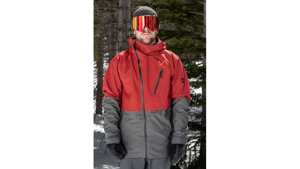 686 Hydra Thermagraph Jacket - Mens, Rusty Red Colorblock, Small, L9W107-RUS-S