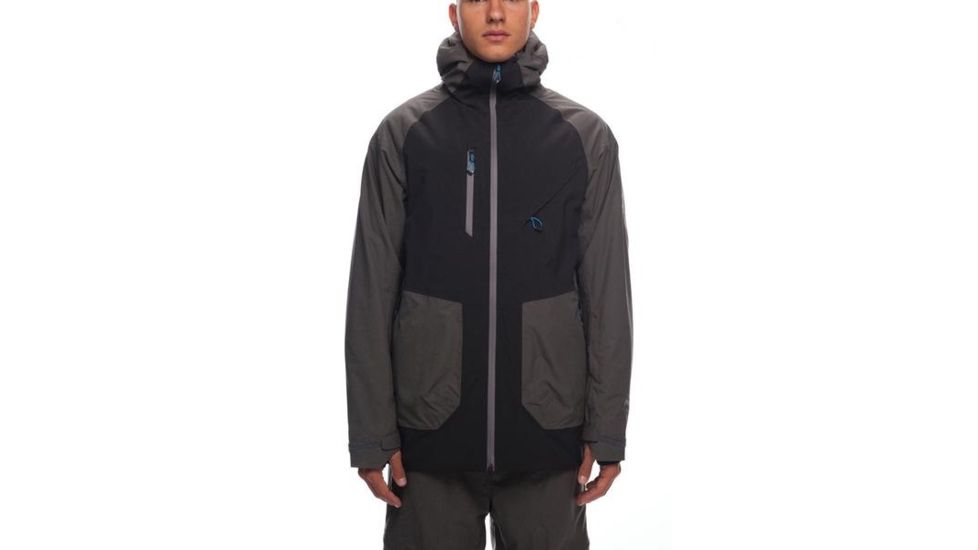 686 Hydrastash Reservoir Insulated Jacket - Mens, Black Colorblock, Small, L8W104-BLK-S