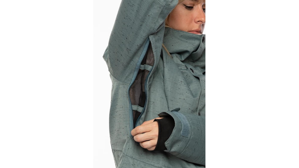 686 Rumor Insulated Jacket - Womens, Goblin Blue Slub, Small, M0W310-GOBL-S