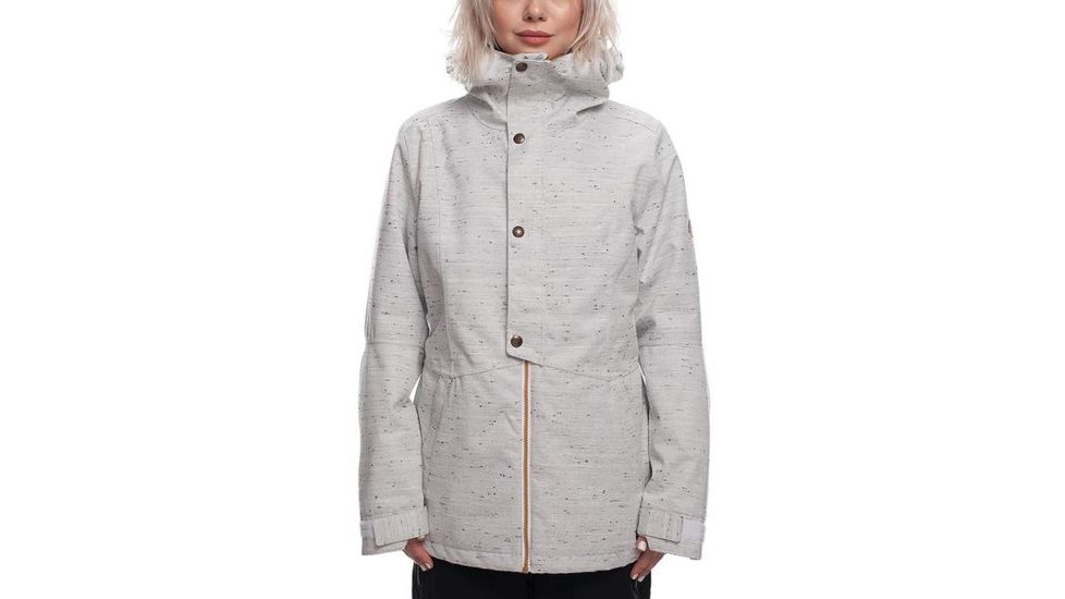 686 Rumor Insulated Jacket - Womens, White Slub, Extra Small, L8W310-WHT-XS
