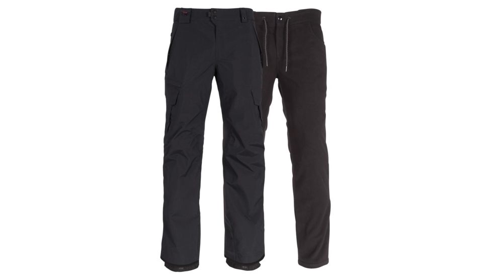 686 Smarty 3-In-1 Cargo Pant - Mens, Black, Extra Small, KCR210-BLK-XS