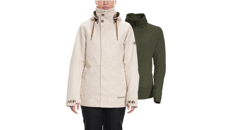 686 Smarty 3-In-1 Spellbound Jacket - Womens, Bone Diamond Texture, Extra Small, L9W306-BONE-XS