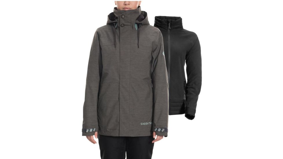 686 Smarty 3-In-1 Spellbound Jacket - Womens, Charcoal Heather, Medium, L9W306-CHT-M