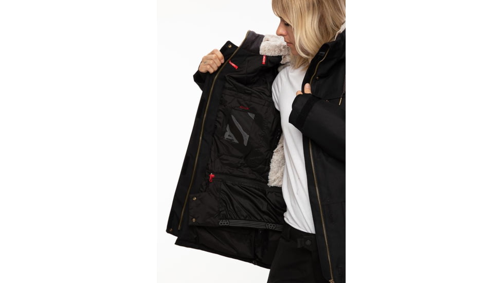 686 Spirit Insulated Jacket - Womens, Black Diamond Texture, Extra Small, M0W307-BLDM-XS