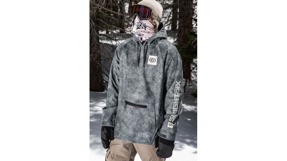 686 Waterproof Hoody - Mens, Charcoal Wash, Extra Large, L9WCST05-CHA-XL
