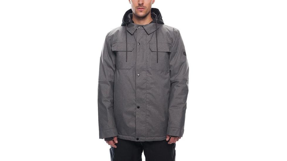 686 Woodland Insulated Jacket - Mens, Grey Melange, Medium, L8W110-GRY-M